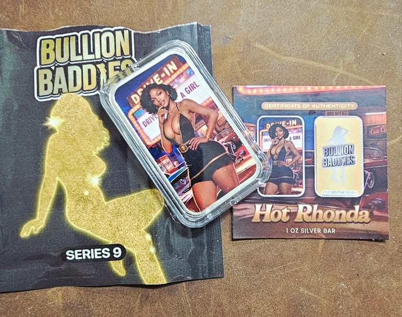Bullion Baddies, 1 oz .999 Silver Bar, Hot Rhonda - Image 2