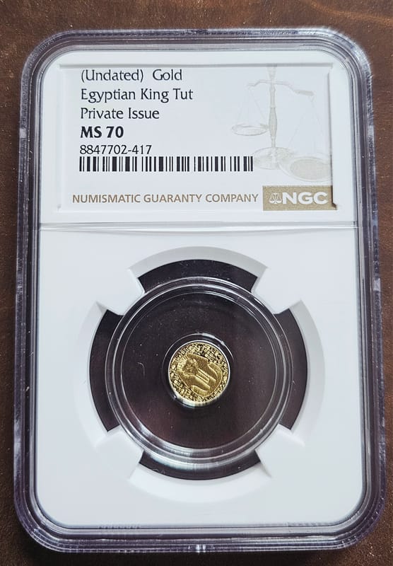 Egyptian Gold-King Tut Round-NGC MS70 - Image 2