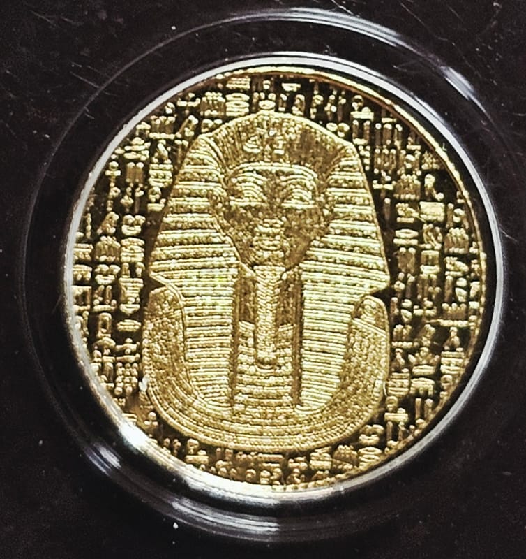 Egyptian Gold-King Tut Round-NGC MS70 - Image 1