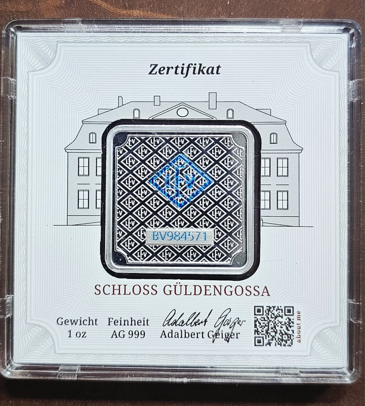 1 oz Silver Geiger Bar in Assay - Image 2