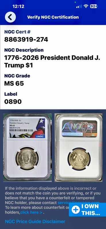 President Trump Dual Date $1 - Image 5