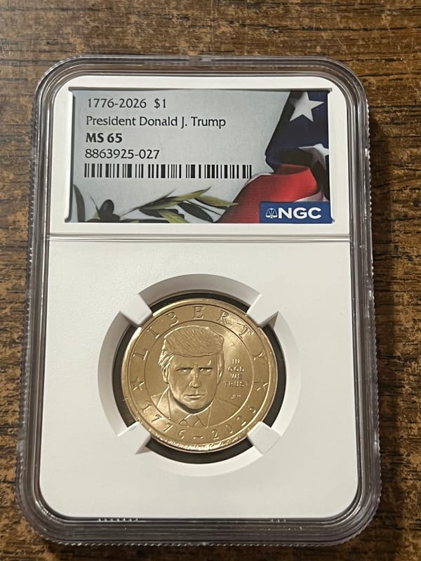 President Trump Dual Date $1 - Image 1