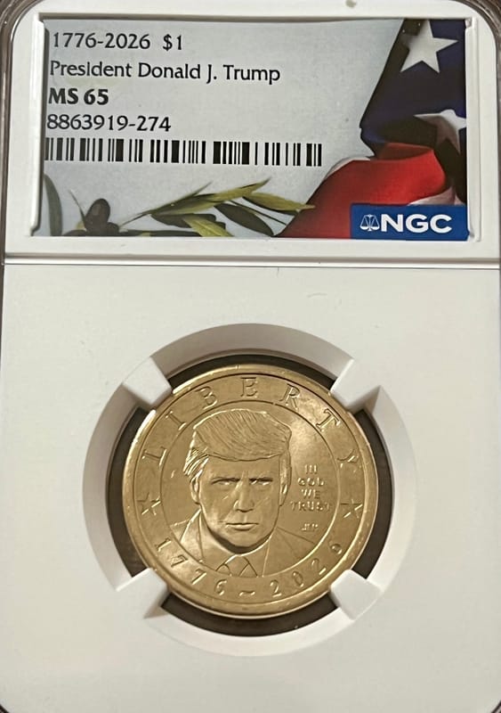 President Trump Dual Date $1 - Image 1