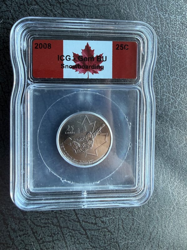 2008 Canada Snowboarding 25C ICG Gem BU - Image 1
