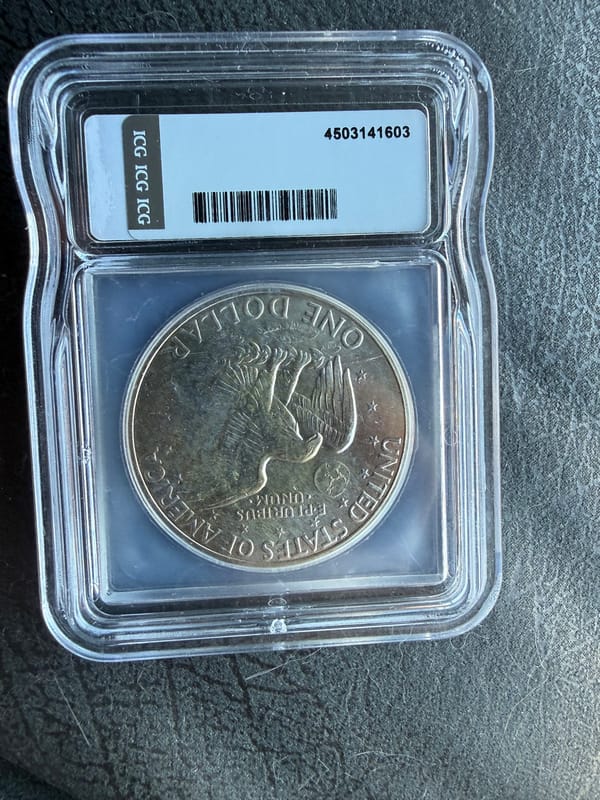 1971-S Eisenhower 40% Silver Dollar ICG MS67 - Image 2