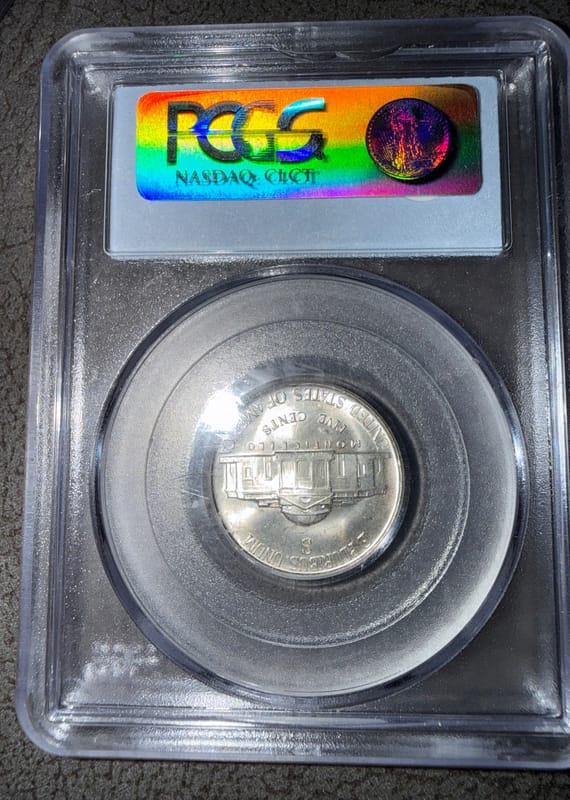 1942-S Jefferson War Nickel PCGS MS66 35% Silver - Image 2