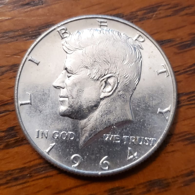 Kennedy Half Dollar 90% silver - Image 1