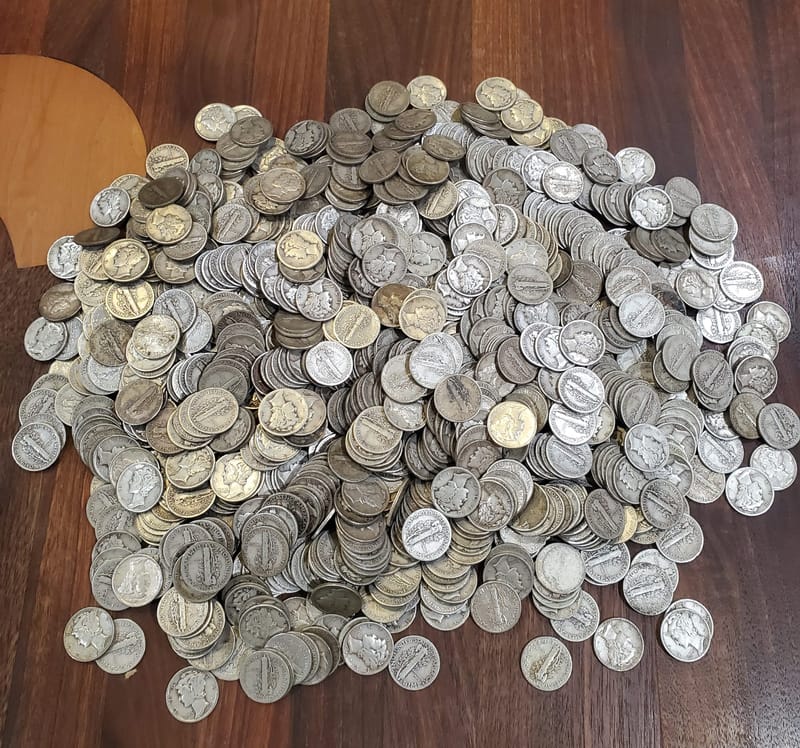 $5 face (50) Merc Dimes - Image 2