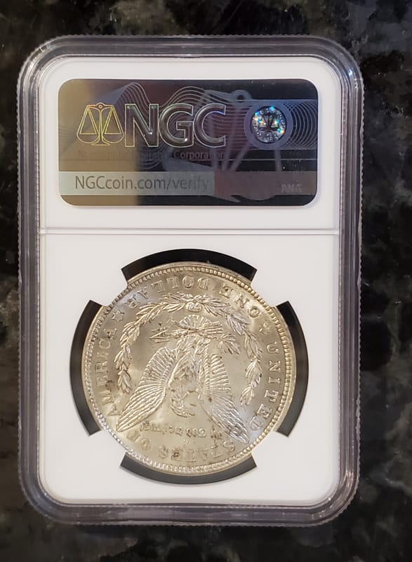 1921 MS-63 Morgan Silver Dollar NGC - Image 2