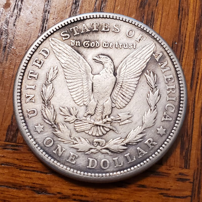 $4 below spot 1921-S Morgan Dollar - Image 2