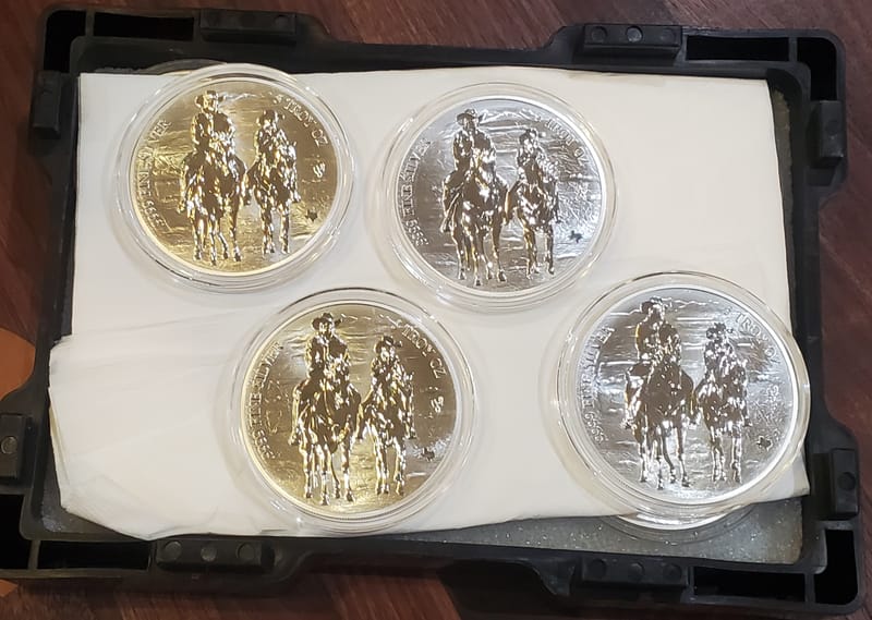 5 oz .9999 silver Texas-Cowboy - Image 3