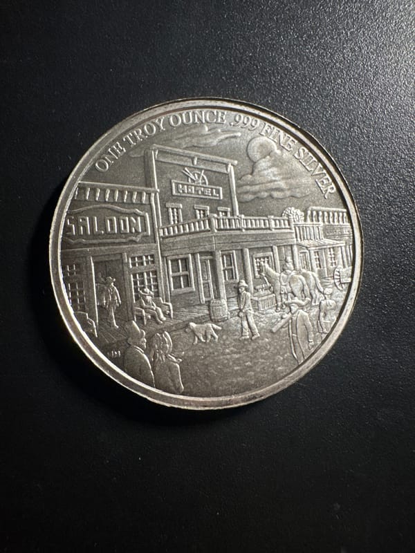 Silver Prospector Saloon 1 oz Round - Image 2