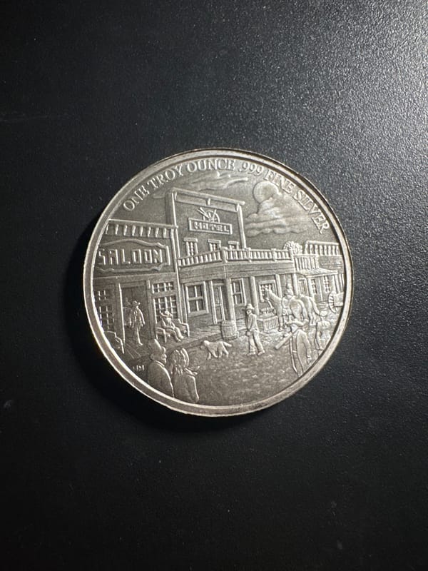 Silver Prospector Saloon 1 oz Round - Image 4