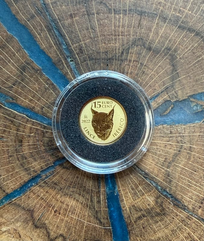 2022 1/10 .999 Gold Spanish Lynx - Image 1