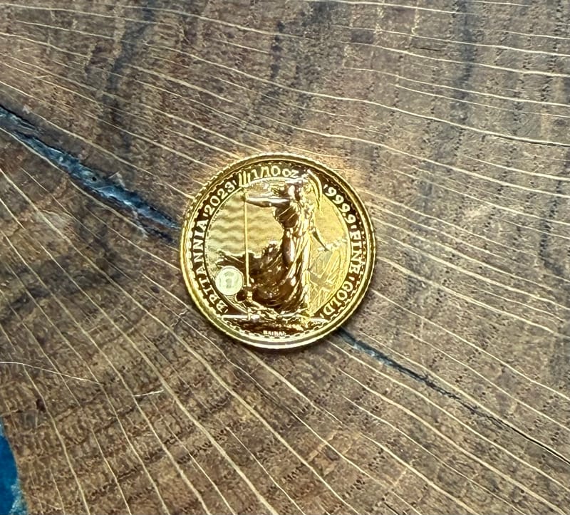 2023 1/10 .999 gold Gt Britain Britannia - Image 1