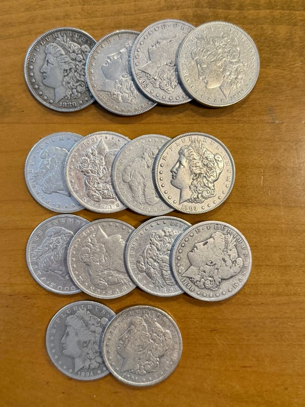 90% pre-21 morgan Silver dollars - Image 1