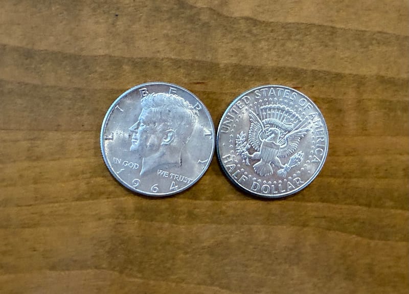 90% silver Kennedy halves - Image 2