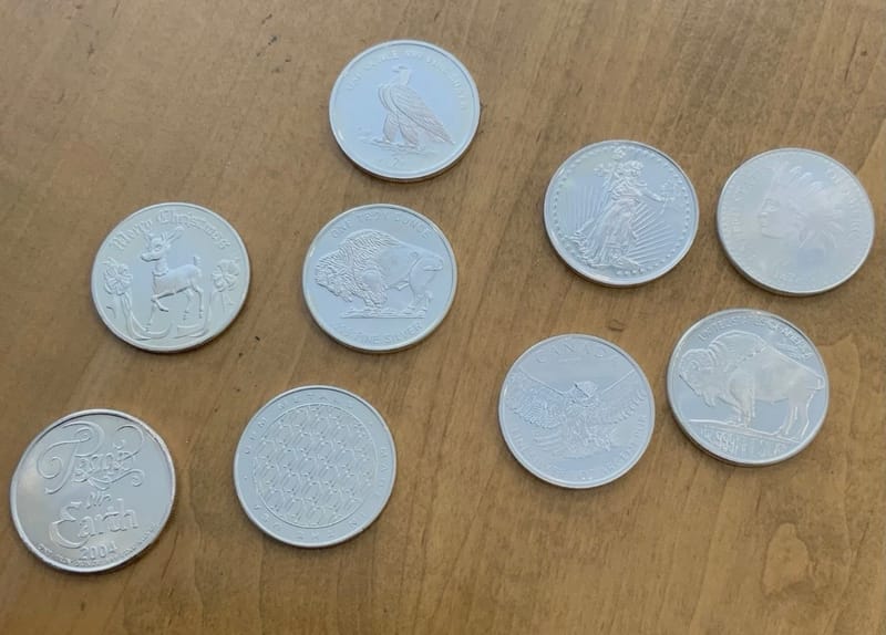 Random 1-oz .999 silver rounds and bars - Image 1
