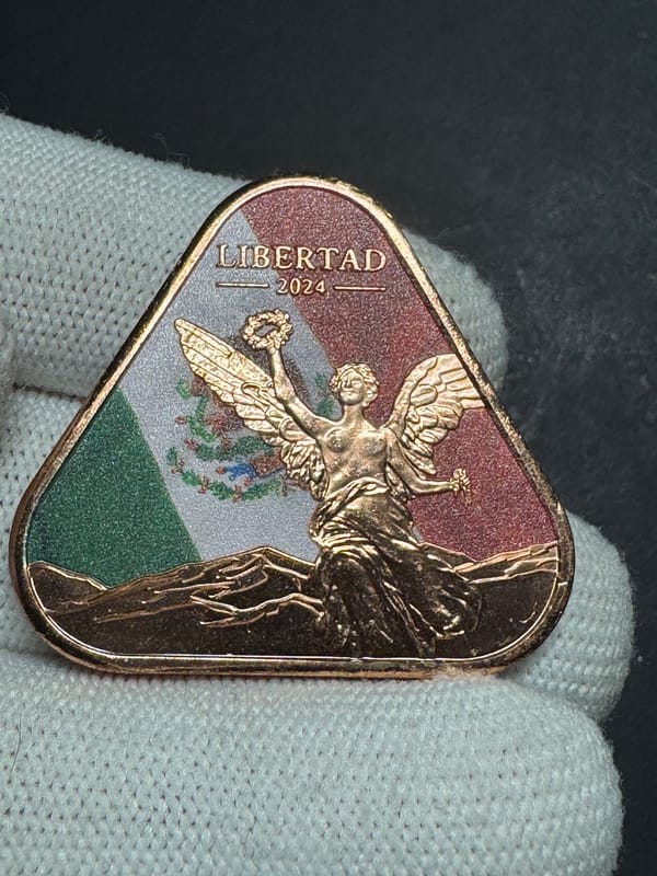 Colorized .999 Copper Libertad 1 ADVP Oz 2024  - Image 1