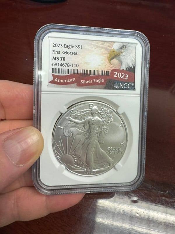 MS70 2023 American Silver Eagle NGC First Releases - Image 1