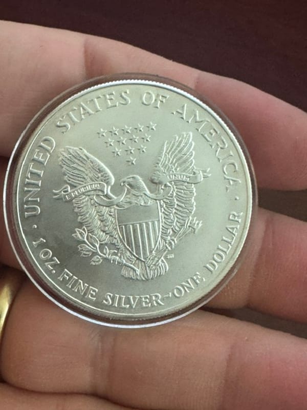 George W Bush colorized 2000 American Eagle 1 oz - Image 2