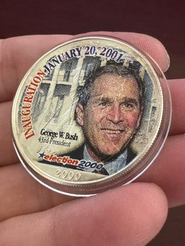 George W Bush colorized 2000 American Eagle 1 oz - Image 5