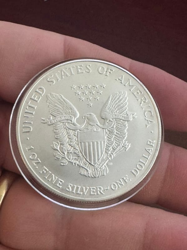 George W Bush colorized 2000 American Eagle 1 oz - Image 4