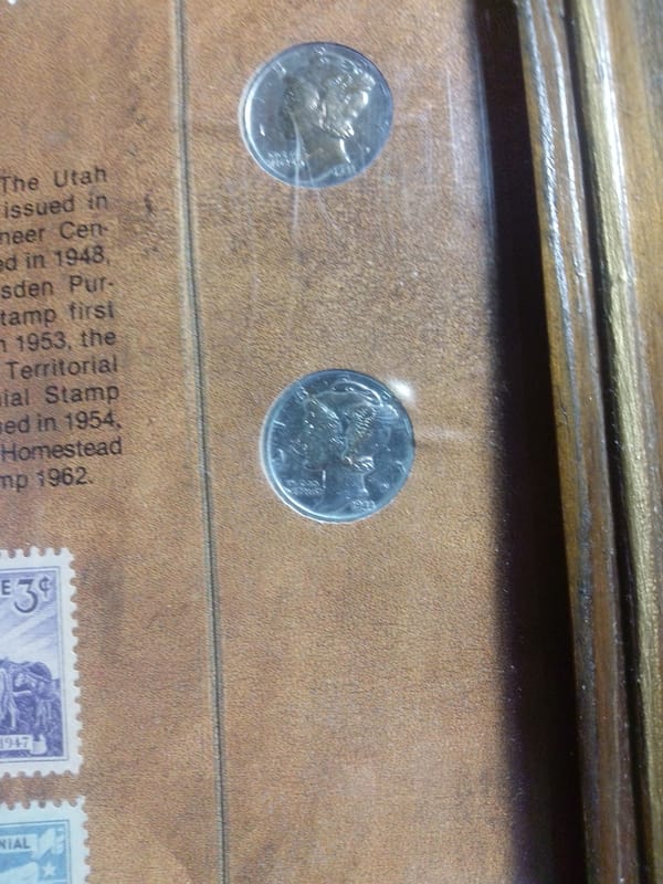 The Pioneers Mercury Dime Coins/Stamps Set free shipping - Image 5