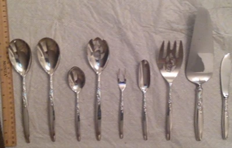 Lot of 9 Lunt Summer Song Silverware 1954  - Image 2
