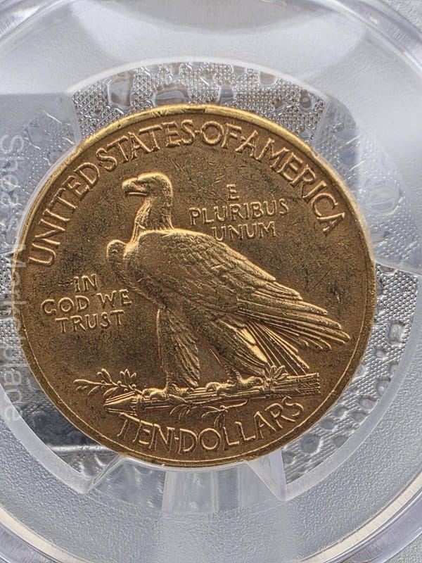 1909 $10 Indian Head Gold Eagle PCGS XF45 – Certified U.S. Gold Coin - Image 4