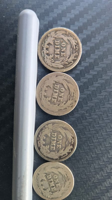 Lot of 6 U.S Barber Dimes - Image 6