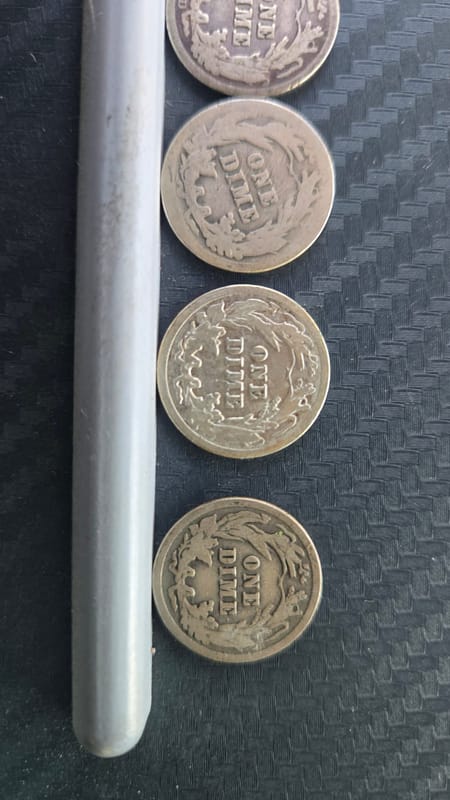 Lot of 6 U.S Barber Dimes - Image 5