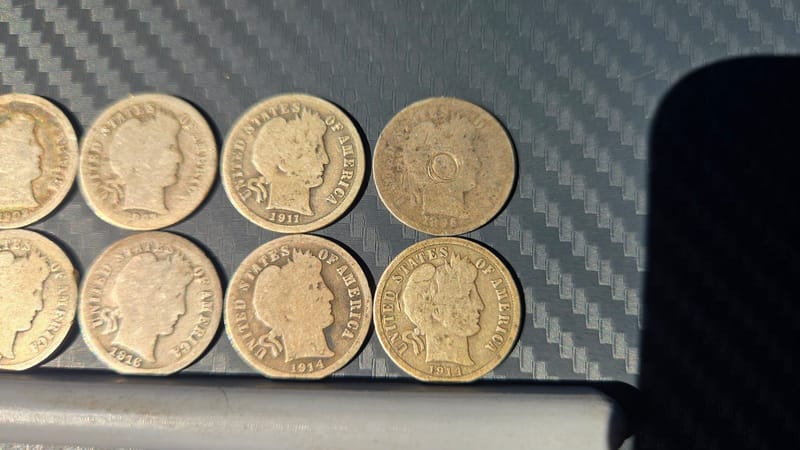 Lot Of 10 Barber Dimes - Image 2