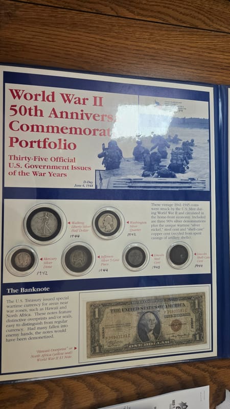 World War II 50th Anniversary Commemorative Portfo - Image 3