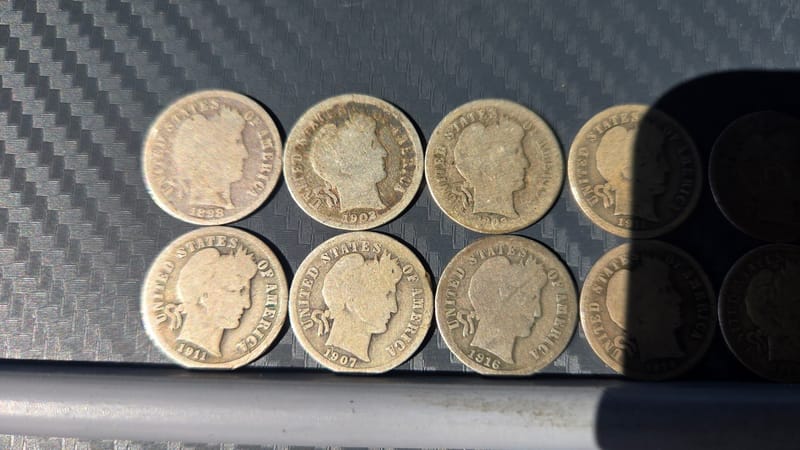 Lot Of 10 Barber Dimes - Image 3