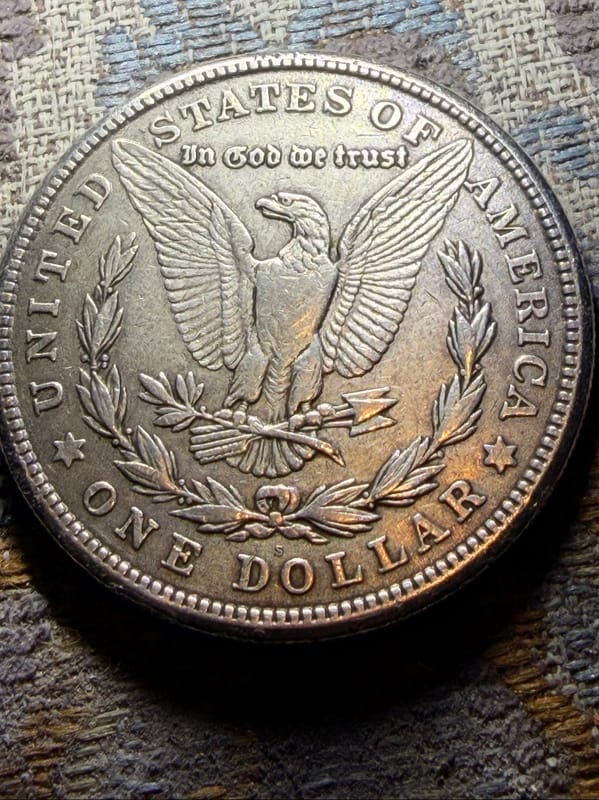 1921 S Morgan Silver Dollar 90% U.S coin - Image 2