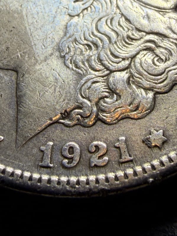 1921 S Morgan Silver Dollar 90% U.S coin - Image 3