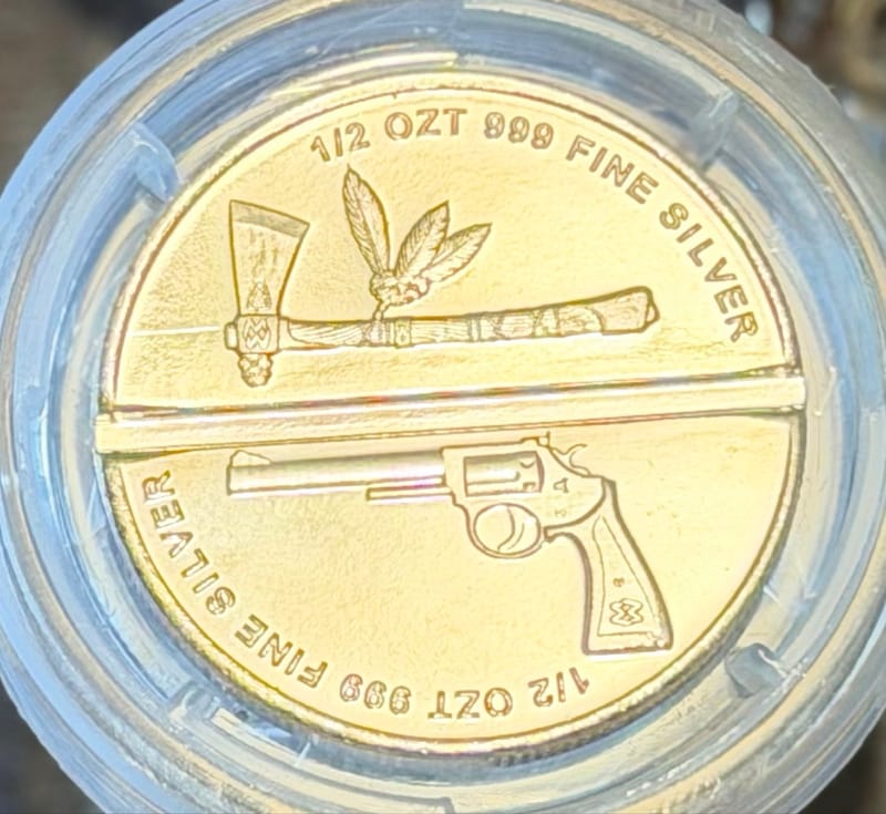 Silver WesternWarrior Round 1oz Divisible .999 - Image 1