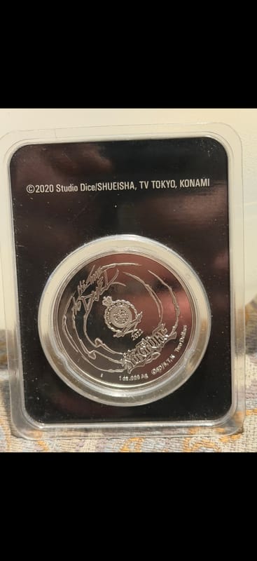 2022 Niue 1 oz (.999) Silver Yu-Gi-Oh! Coin - Image 3