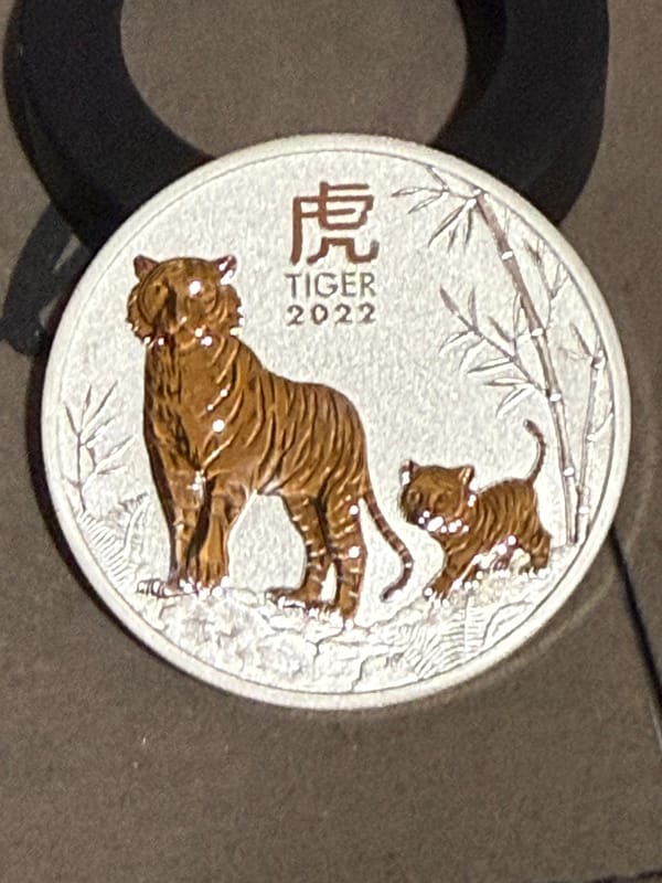 2022 Australian tiger 1 oz - Image 1