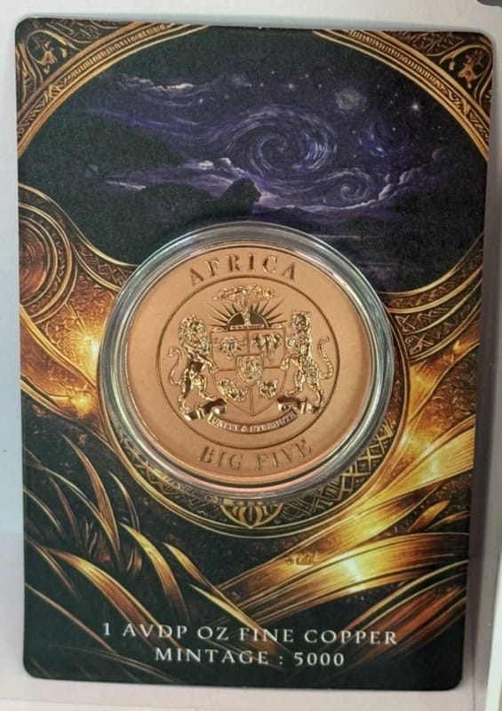 2026 African Big 5 Starry Night Fusion 1 oz LION  - Image 4