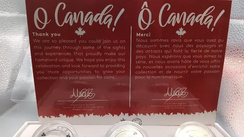 O Canada Series, 6 Coin Set $ Original & COA - Image 8