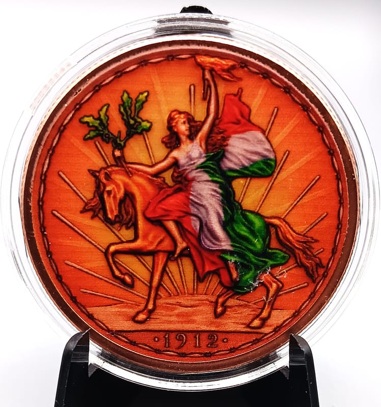 Intaglio Mexico Caballito Tribute 1 oz Colorized - Image 3