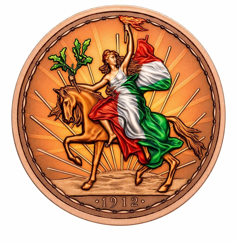 Intaglio Mexico Caballito Tribute 1 oz Colorized - Image 1