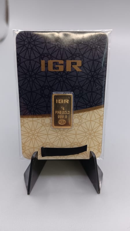 1 gram gold .9999 Fine Gold Bar-Istanbul in Assay  - Image 1