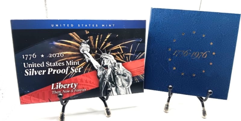1976 & 2026 US Mint Silver Proof Set  Dual-Date OG - Image 1