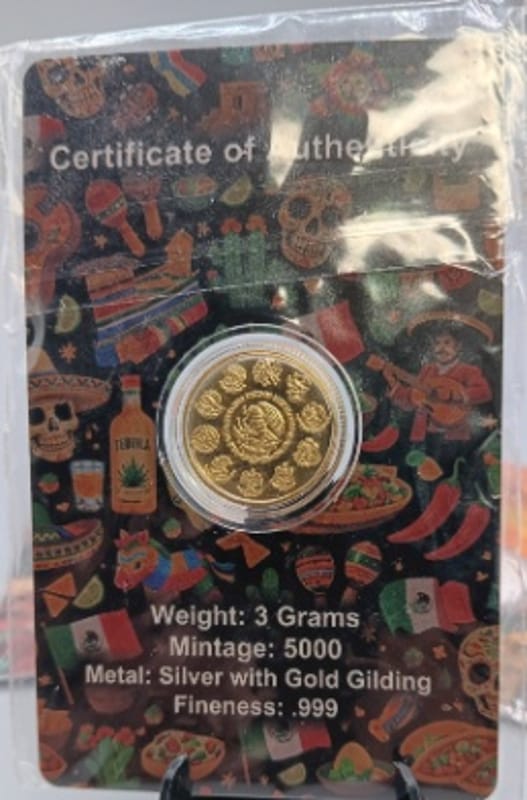 Libertad Tribute 3 Gram .999 Silver Gold Gilded - Image 5