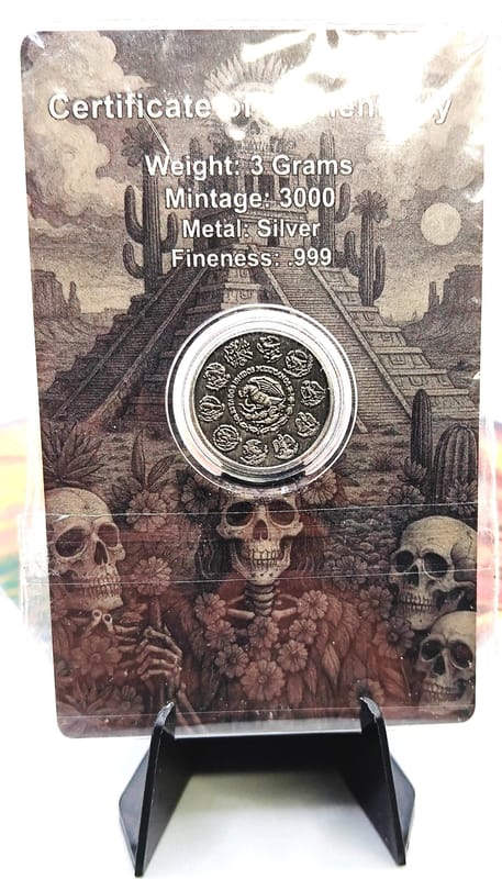 Libertad Tribute .999 Antiqued Silver3 Gram Round  - Image 2