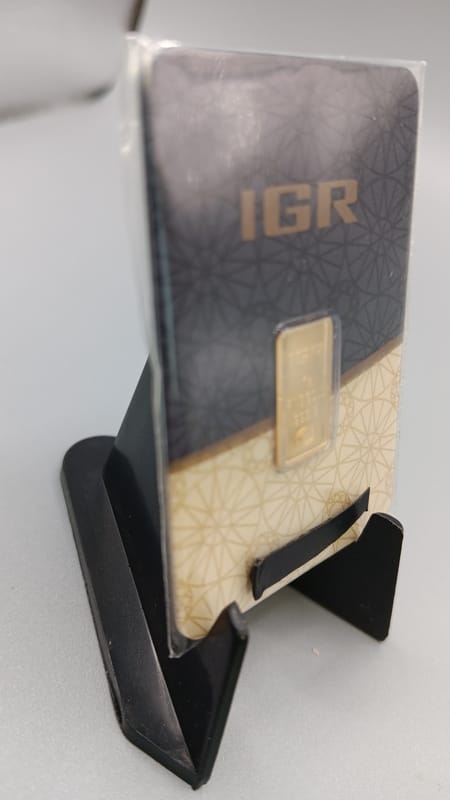 1 gram gold .9999 Fine Gold Bar-Istanbul in Assay  - Image 3