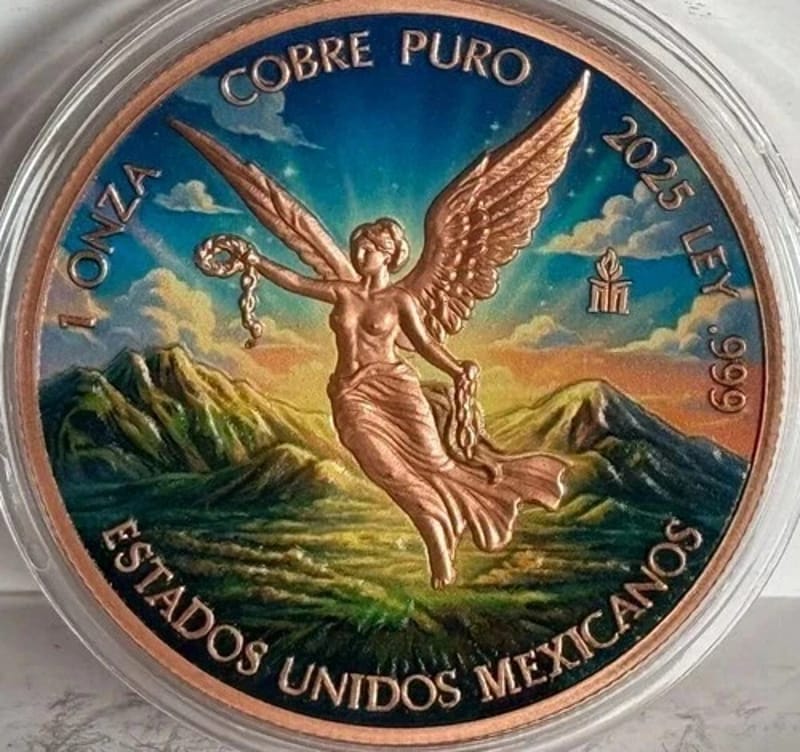 2025 Colorized Libertad 1 oz .999 Fine Copper - Image 1
